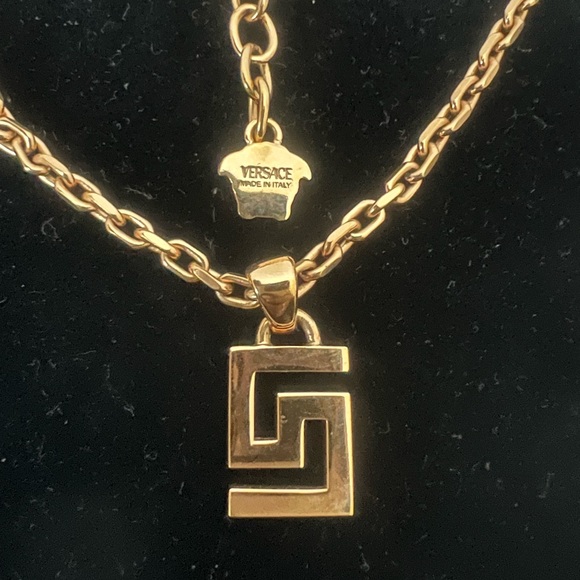 Auth Versace Greca Greek Necklace - Picture 10 of 10